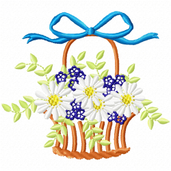 Vase For Flowers Embroidery Design 4